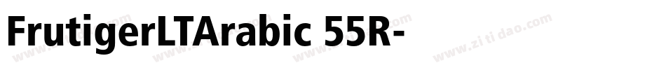 FrutigerLTArabic 55R字体转换